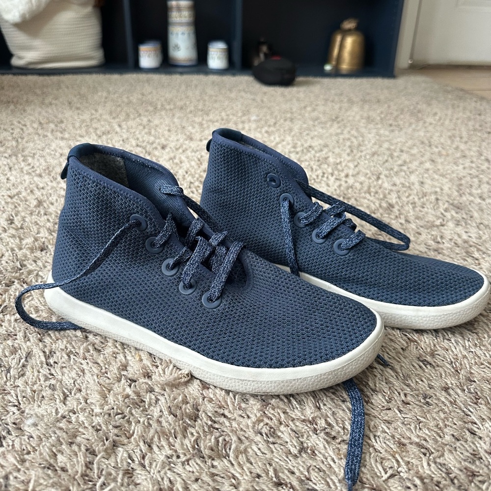 ALLBIRDS Navy High-Top Sneakers